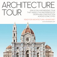 Architecture tour Instagram post template