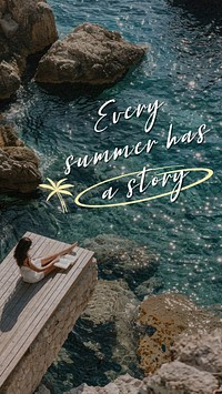 Summer quote Instagram story template