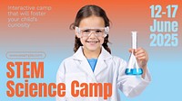 STEM kids camp blog banner template