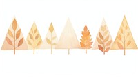 Autumn as divider watercolor handicraft triangle plywood.