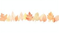 Autumn as divider watercolor blossom flower plant.
