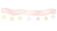 Stars as divider watercolor confetti symbol animal.