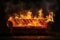 Furniture fire flame fireplace indoors bonfire.