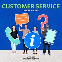 Customer service Instagram post template