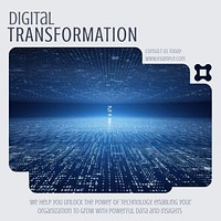 Digital transformation Instagram post template