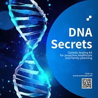 DNA secrets Instagram post template