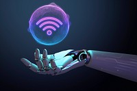 Futuristic innovative AI, smart technology