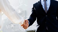 Business people shaking hands for an agreement