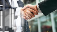 business handshake deal agreement remix