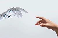 Robotic hand and human hand