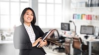 Asian businesswoman smile in the office