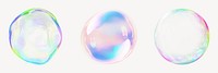 Gradient bubble geometric shape,