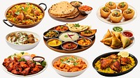 Indian cuisine food element set