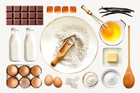 Cake ingredient element set