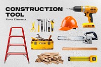 Construction tool isolated image set