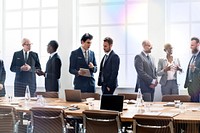 Diverse business shoot in a meeting