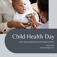 Child health day Instagram post template