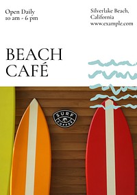 Coffee cafe  poster template