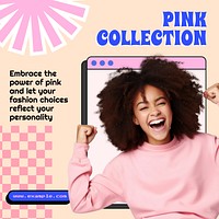 Pink fashion Instagram post template