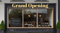 Bakery grand opening blog banner template
