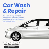 Car wash Instagram post template