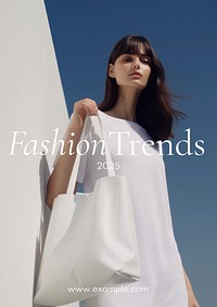 Fashion trends poster template