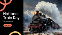 National train day blog banner template