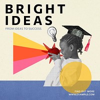 Bright ideas Instagram post template  