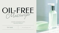 Moisturizer & cream blog banner template