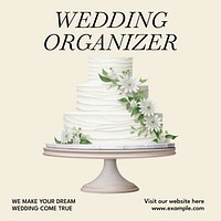 Wedding organizer Instagram post template