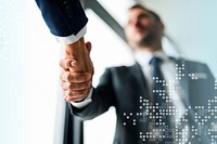 Handshake Business Men Concept photo