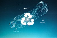 Recycle icon, sustainable lifestyle remix