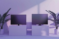 Tv mockup electronics television furniture.
