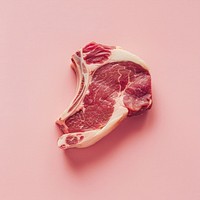 Pork chop mutton food meat.