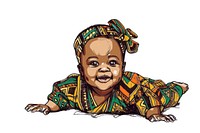 African baby drawing art photography.