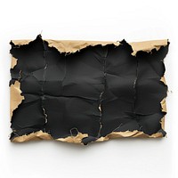 Black paper cardboard clothing.