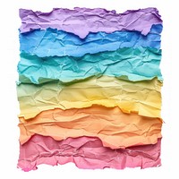 Rainbow paper diaper tissue.