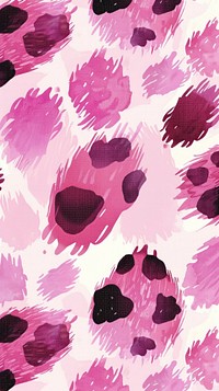 Pink leopard painting blossom flower.