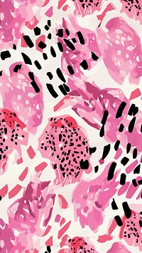 Pink leopard pattern person paper.