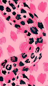 Pink leopard pattern painting person.