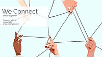 We connect blog banner template