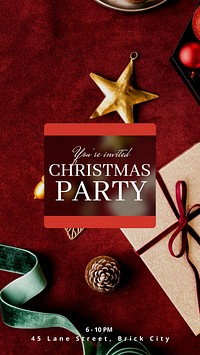Christmas party  Instagram story template