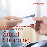 Smart shopping Instagram post template