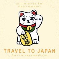 Travel to Japan Instagram post template