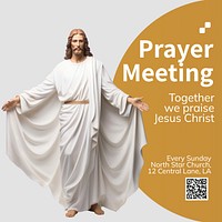 Prayer meeting Instagram post template