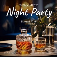 Night party Instagram post template