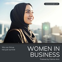 Women in business Instagram post template