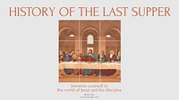 Last supper history  blog banner template