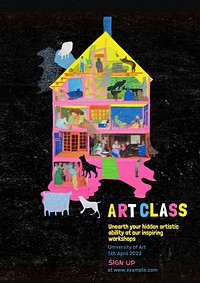 Art class poster template