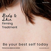 Body & skin treatment Facebook post template